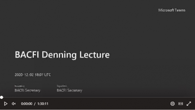BACFI Denning Lecture